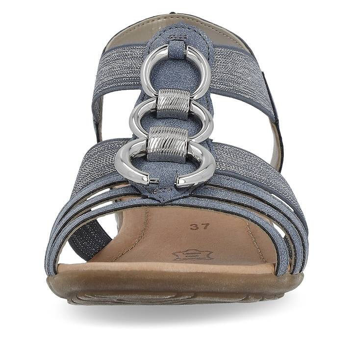Remonte Artikelnummer R3605-12 remonte Damen Riemchensandalen schieferblau-silber Begrenzt auf 3 Tage