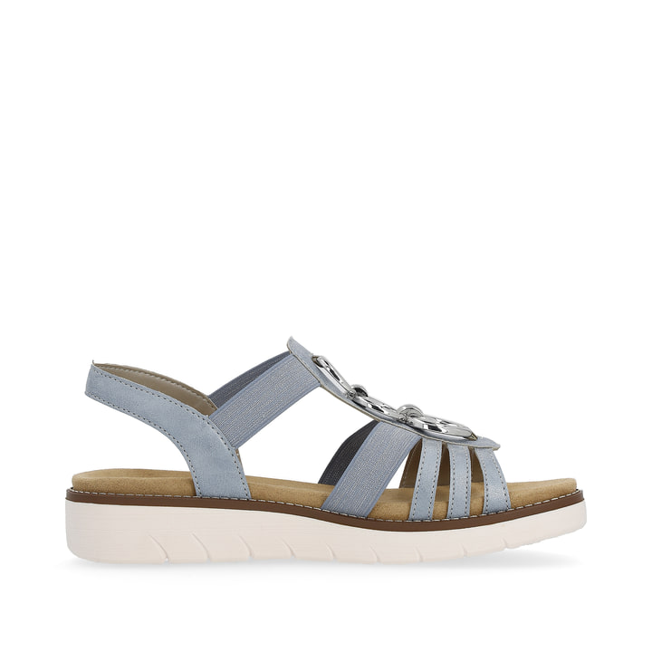 Remonte Artikelnummer D2073-12 remonte Damen Riemchensandalen babyblau-silber Speichern exportieren