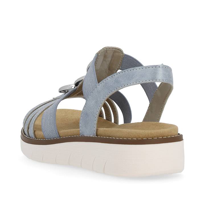 Remonte Artikelnummer D2073-12 remonte Damen Riemchensandalen babyblau-silber Speichern exportieren