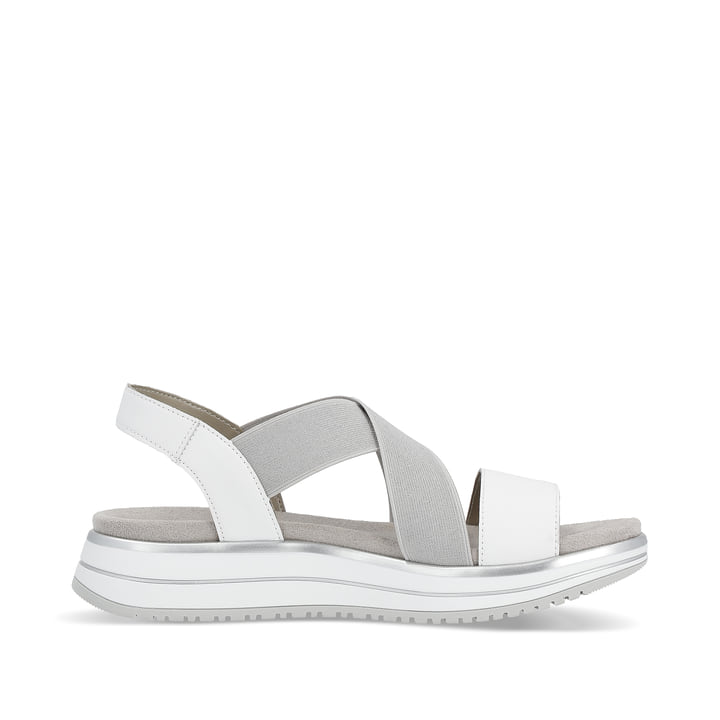 Remonte Artikelnummer D1J50-80 remonte Damen Riemchensandalen graphitgrau-reinweiß Outlet