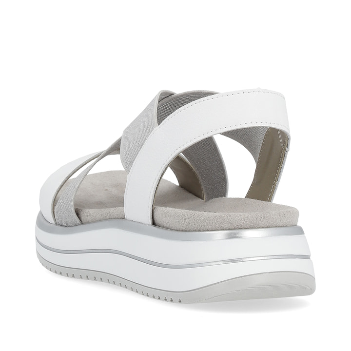 Remonte Artikelnummer D1J50-80 remonte Damen Riemchensandalen graphitgrau-reinweiß Outlet