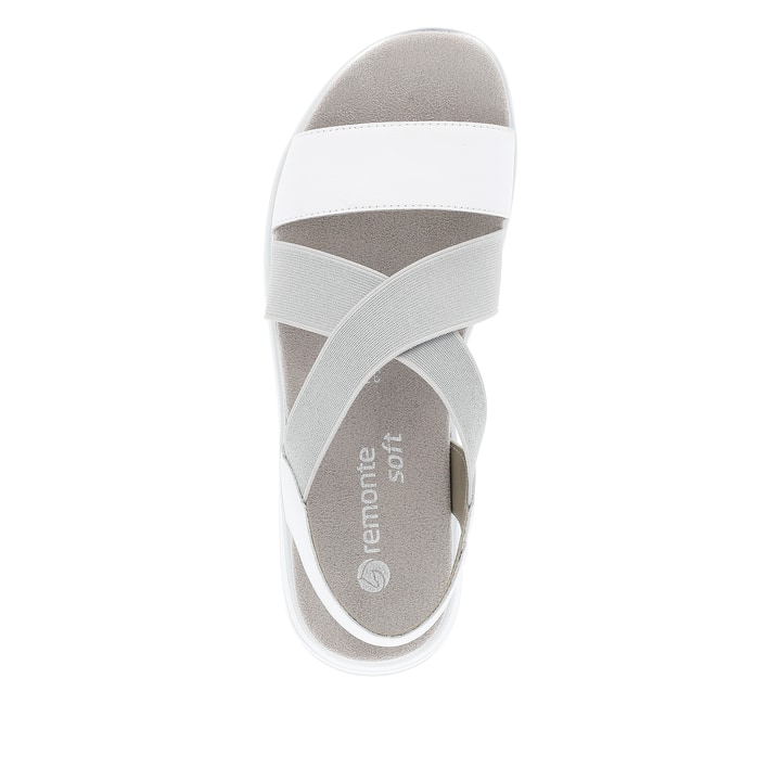 Remonte Artikelnummer D1J50-80 remonte Damen Riemchensandalen graphitgrau-reinweiß Outlet