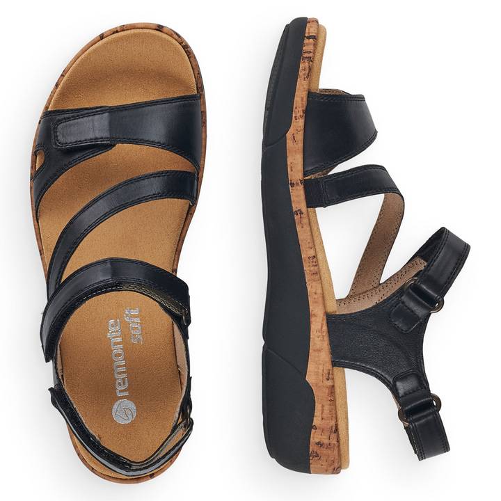 Remonte Artikelnummer R6850-01 remonte Damen Riemchensandalen tiefschwarz Auslauf