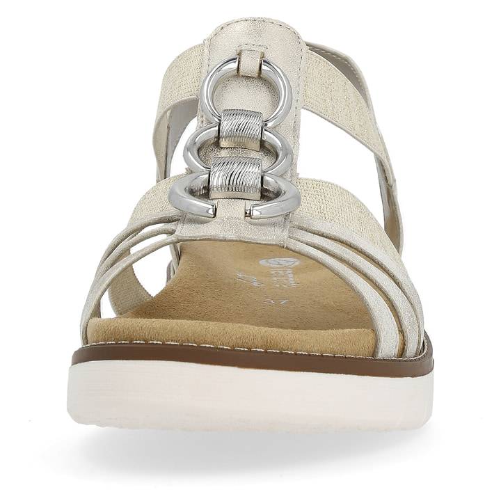 Remonte Artikelnummer D2073-60 remonte Damen Riemchensandalen cremebeige-silber Hotsell