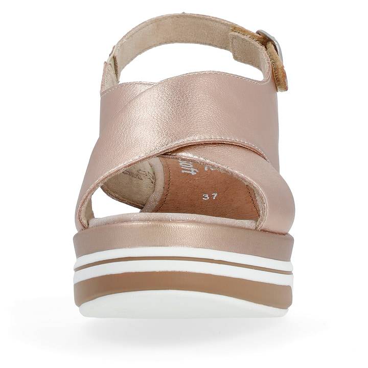 Remonte Artikelnummer D1P53-31 remonte Damen Keilsandaletten metallicrosé Rabatt