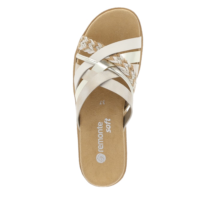 Remonte Artikelnummer D0Q50-90 remonte Damen Pantoletten champagner-metallic Neueste Mode