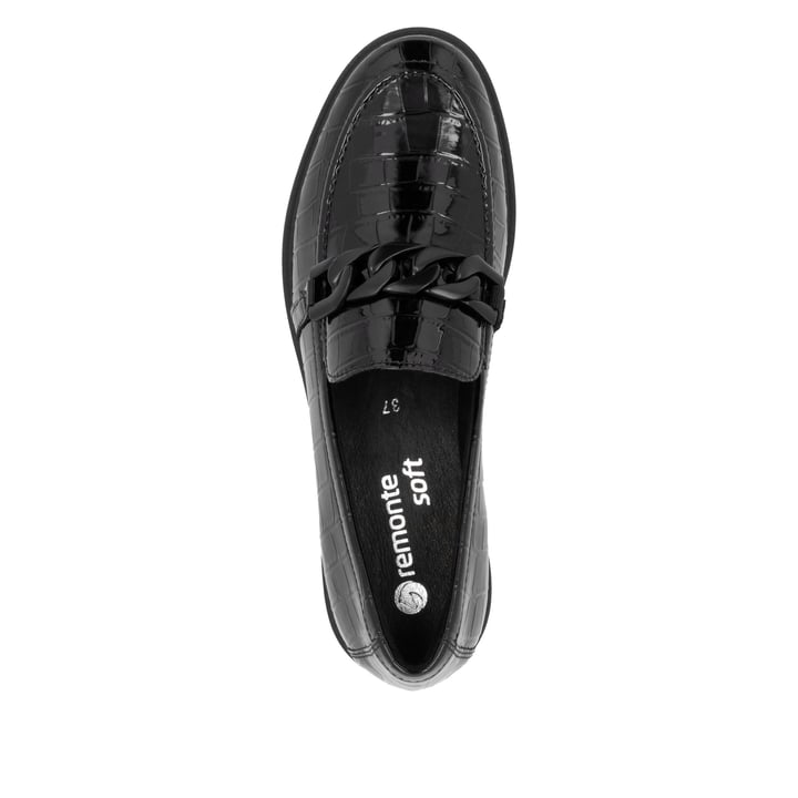 Remonte Artikelnummer D1U00-00 remonte Damen Loafers glanzschwarz Bis zu 60% Rabatt