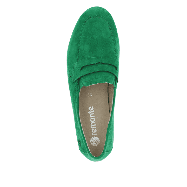 Remonte Artikelnummer D0K02-52 remonte Damen Loafers smaragdgrün Rabatte dieses Monats