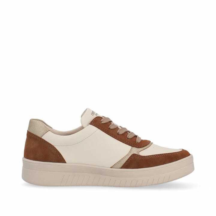 Remonte Artikelnummer D0J01-24 remonte Damen Sneaker nougatbraun-weiß Fabrik Onlineshop