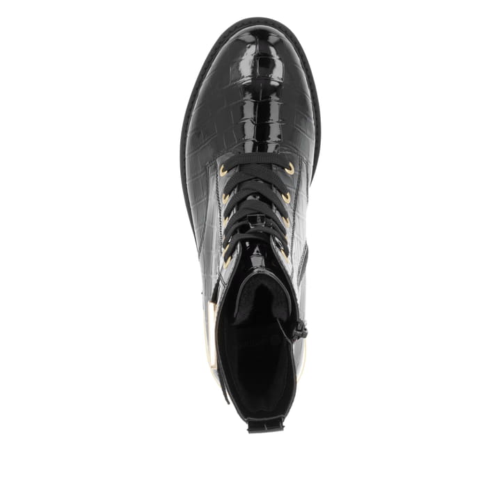 Remonte Artikelnummer D8683-00 remonte Damen Schnürstiefel lackschwarz Sonderangebot
