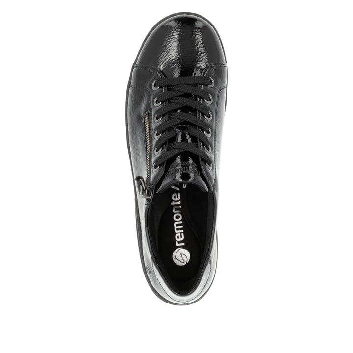 Remonte Artikelnummer D1E03-01 remonte Damen Schnürschuhe glanzschwarz Große Rabatte