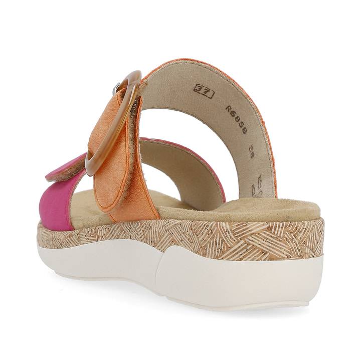 Remonte Artikelnummer R6858-38 remonte Damen Pantoletten apricot-magenta Kauf eins, bekomm eins gratis