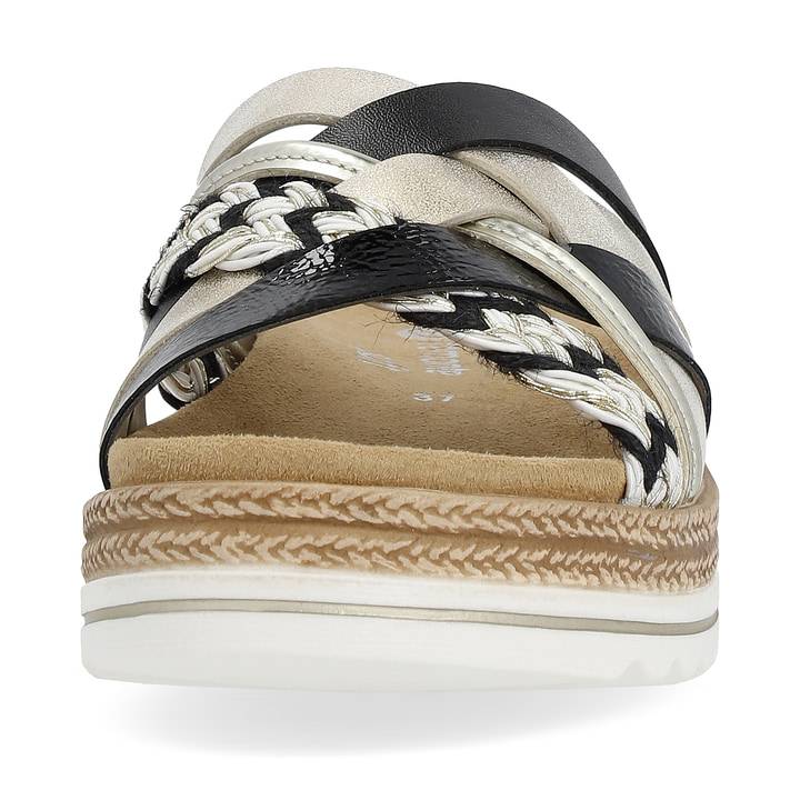 Remonte Artikelnummer D0Q50-02 remonte Damen Pantoletten schwarz-hellbeige Sonderangebote