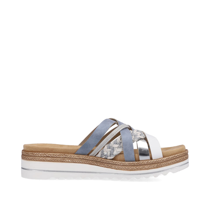 Remonte Artikelnummer D0Q50-12 remonte Damen Pantoletten pastellblau-metallic Letzter Tag