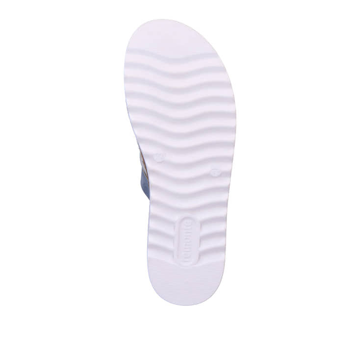 Remonte Artikelnummer D0Q50-12 remonte Damen Pantoletten pastellblau-metallic Letzter Tag