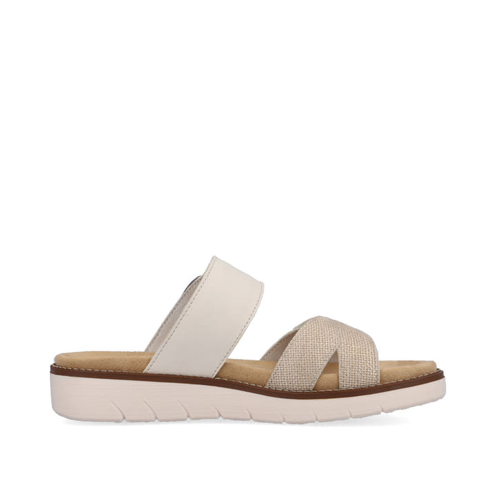 Remonte Artikelnummer D2048-60 remonte Damen Pantoletten beige-metallic Nur noch ein Tag übrig