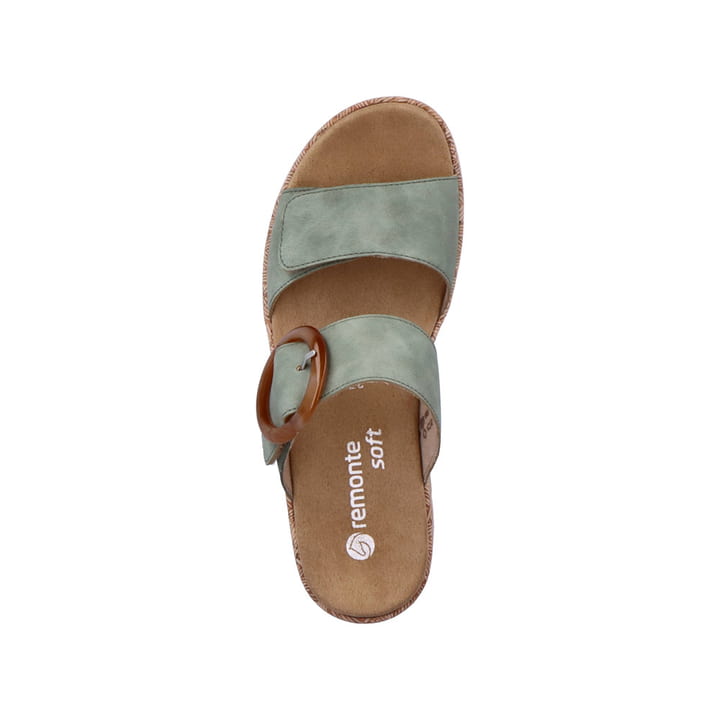 Remonte Artikelnummer R6858-52 remonte Damen Pantoletten grünblau zollfrei