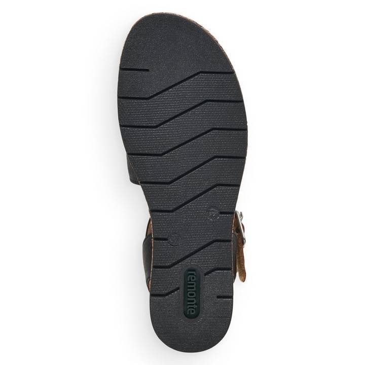 Remonte Artikelnummer D3052-01 remonte Damen Keilsandaletten asphaltschwarz Auslauf