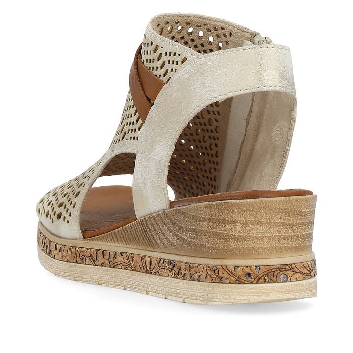 Remonte Artikelnummer D3075-60 remonte Damen Keilsandaletten cremebeige Sonderangebot