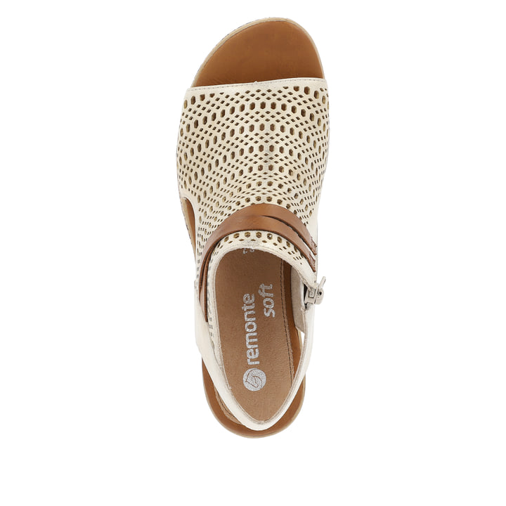 Remonte Artikelnummer D3075-60 remonte Damen Keilsandaletten cremebeige Sonderangebot