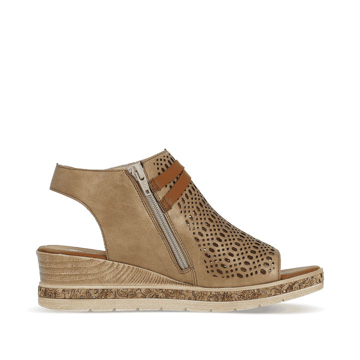Remonte Artikelnummer D3075-90 remonte Damen Keilsandaletten bronze Günstig kaufen