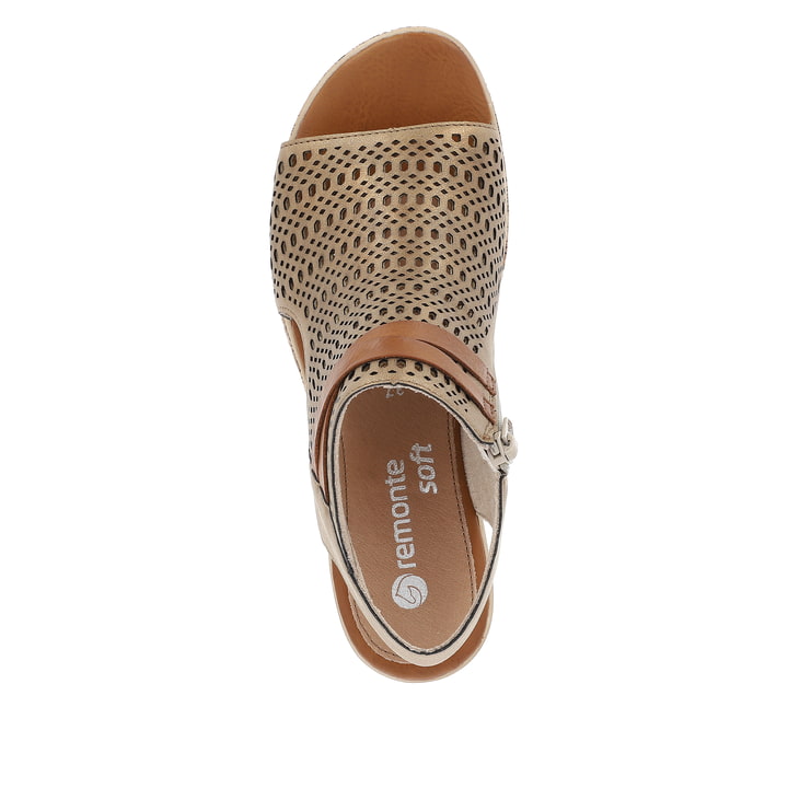 Remonte Artikelnummer D3075-90 remonte Damen Keilsandaletten bronze Günstig kaufen