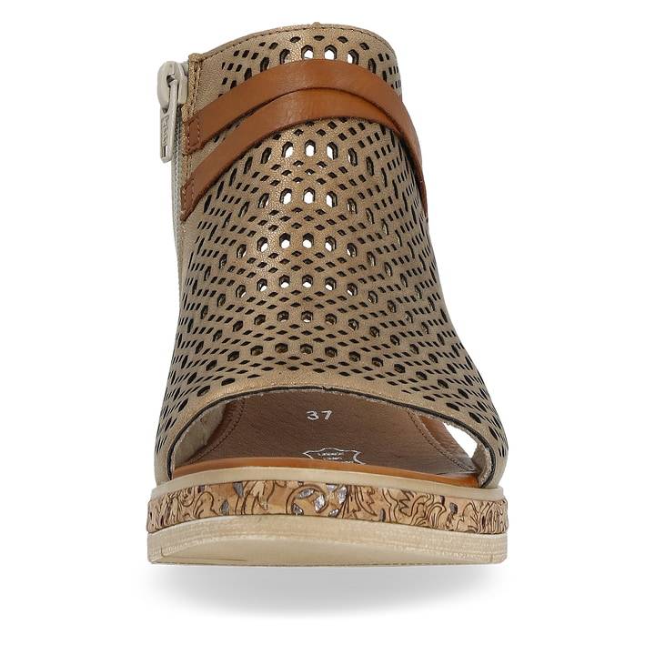 Remonte Artikelnummer D3075-90 remonte Damen Keilsandaletten bronze Günstig kaufen