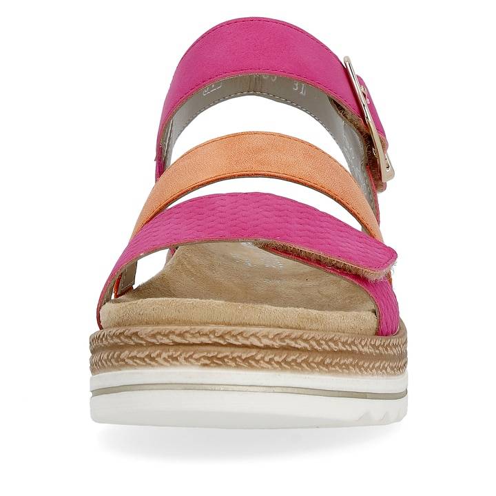 Remonte Artikelnummer D0Q55-31 remonte Damen Riemchensandalen magenta-rostorange Exklusive Angebote