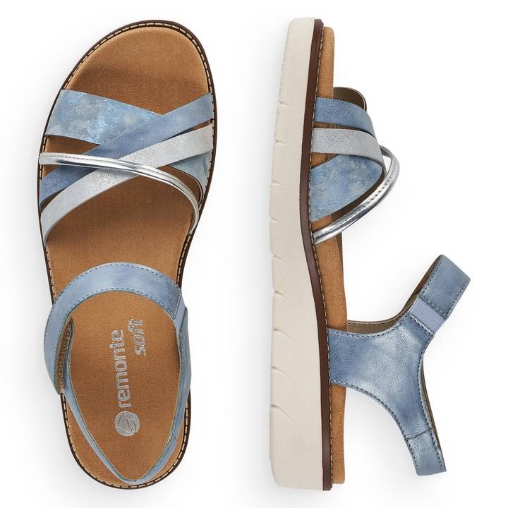 Remonte Artikelnummer D2058-12 remonte Damen Riemchensandalen himmelblau Große Rabatte