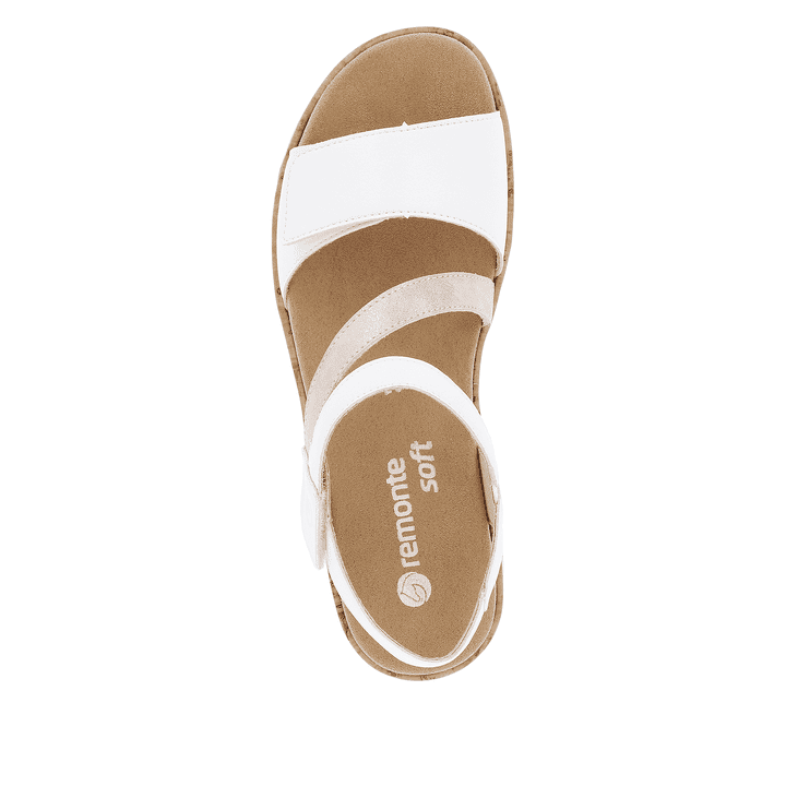 Remonte Artikelnummer R6860-80 remonte Damen Riemchensandalen sternenweiß-metallicrosé VIP-Rabatte