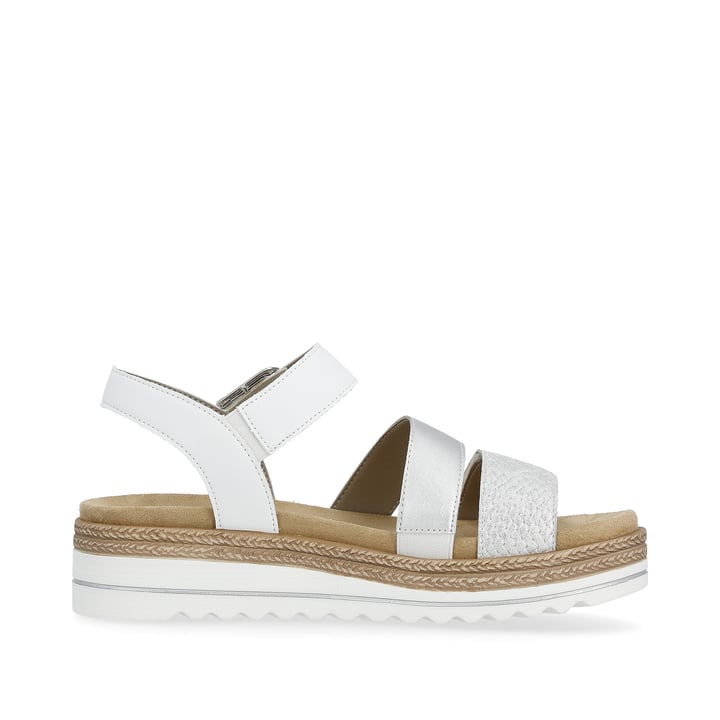 Remonte Artikelnummer D0Q55-90 remonte Damen Riemchensandalen silber-perlweiß Tiefpreis