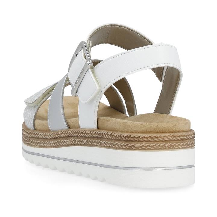 Remonte Artikelnummer D0Q55-90 remonte Damen Riemchensandalen silber-perlweiß Tiefpreis