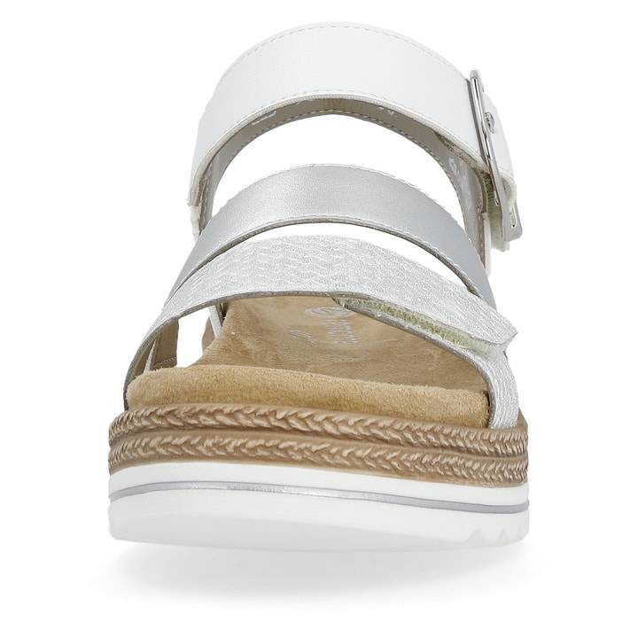 Remonte Artikelnummer D0Q55-90 remonte Damen Riemchensandalen silber-perlweiß Tiefpreis