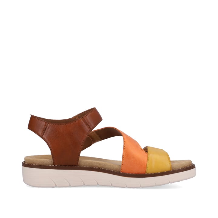 Remonte Artikelnummer D2050-25 remonte Damen Riemchensandalen braun-orange-gelb Super Sparpreis