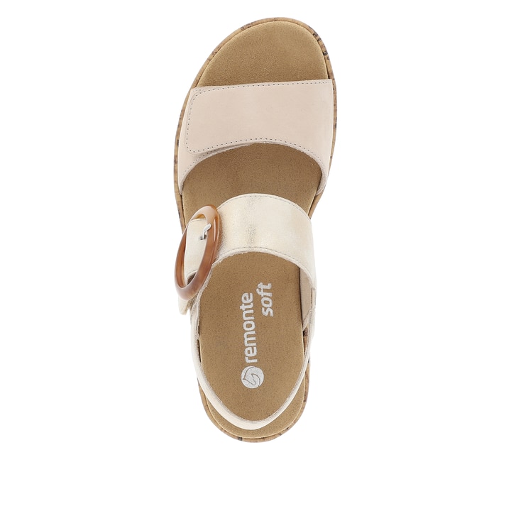 Remonte Artikelnummer R6853-61 remonte Damen Riemchensandalen lehmbeige-altweiß Wochenangebot
