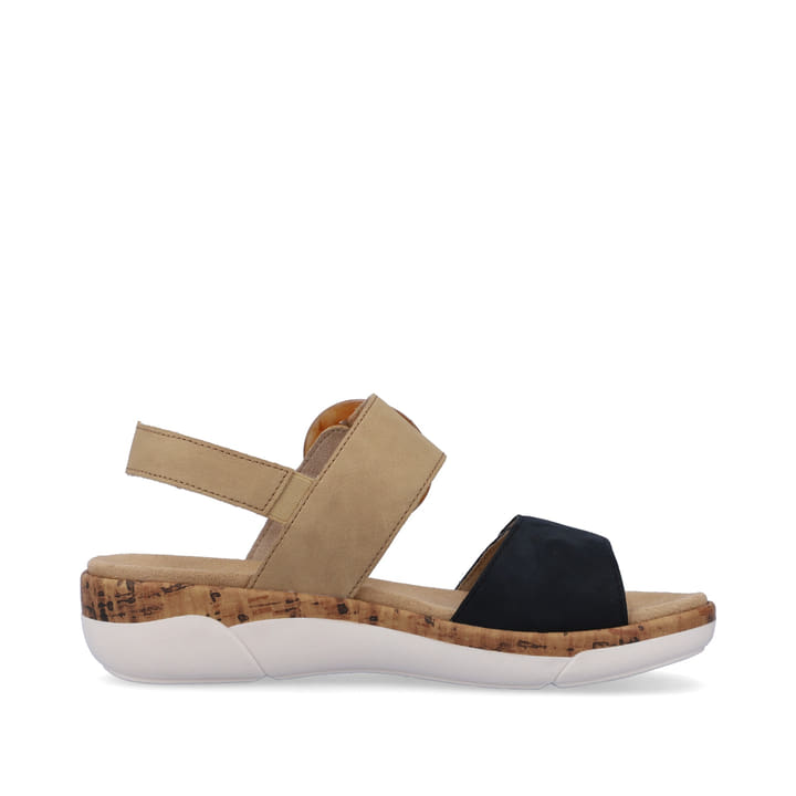 Remonte Artikelnummer R6853-60 remonte Damen Riemchensandalen sandbeige-stahlblau Letzte 2 Tage