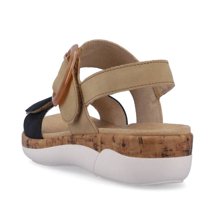 Remonte Artikelnummer R6853-60 remonte Damen Riemchensandalen sandbeige-stahlblau Letzte 2 Tage