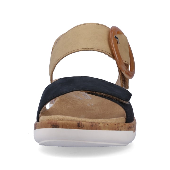 Remonte Artikelnummer R6853-60 remonte Damen Riemchensandalen sandbeige-stahlblau Letzte 2 Tage