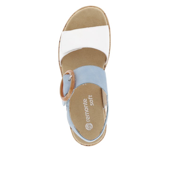 Remonte Artikelnummer R6853-10 remonte Damen Riemchensandalen babyblau-kristallweiß Bis zu 65% Rabatt