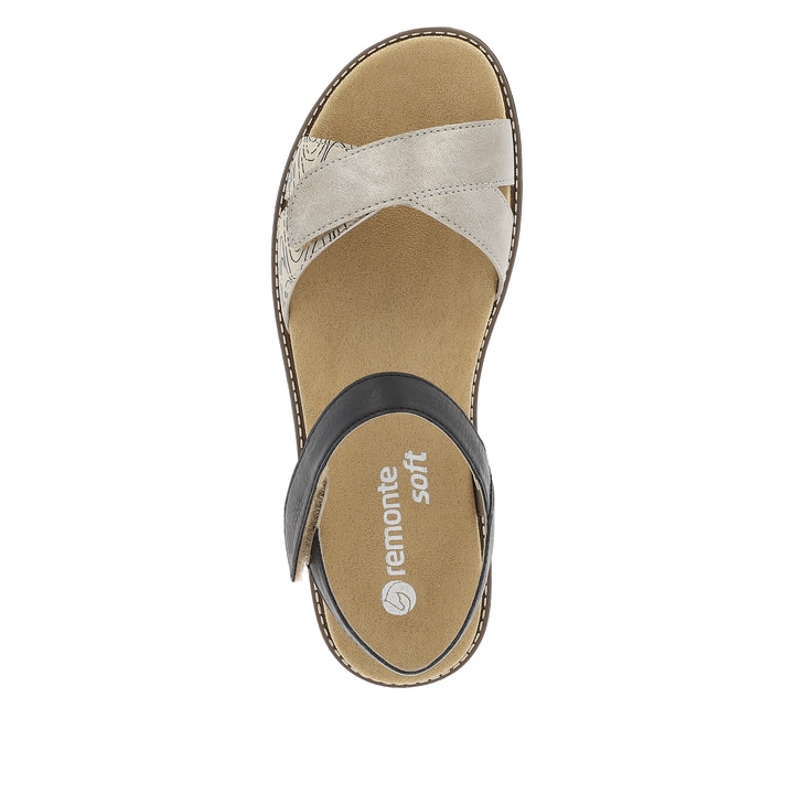 Remonte Artikelnummer D2049-63 remonte Damen Riemchensandalen sandbeige-tiefschwarz Discount Store für neue Produkte