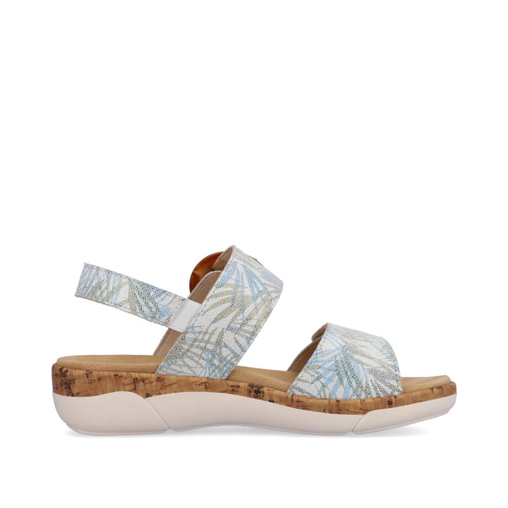 Remonte Artikelnummer R6853-92 remonte Damen Riemchensandalen cremeweiß-eisblau Fabrikladen