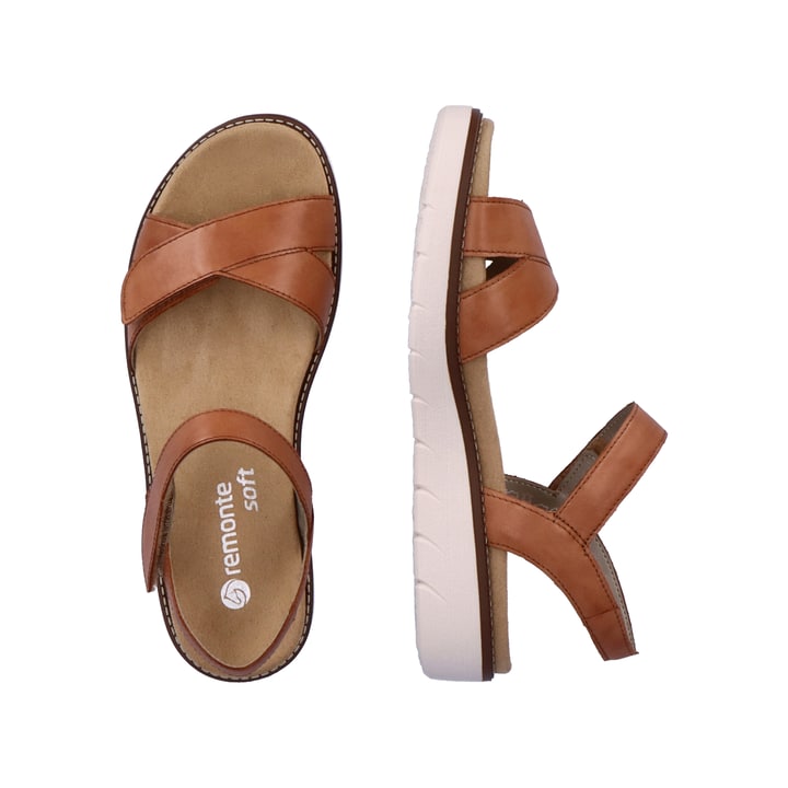 Remonte Artikelnummer D2049-22 remonte Damen Riemchensandalen karamellbraun Begrenzt auf 3 Tage