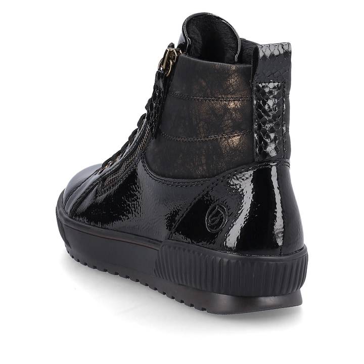 Remonte Artikelnummer D0775-01 remonte Damen Schnürschuhe schwarz-metallic Verkauf