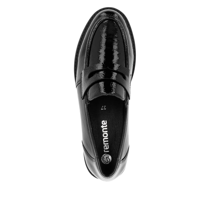 Remonte Artikelnummer D8602-00 remonte Damen Loafers glanzschwarz Günstiger Verkauf