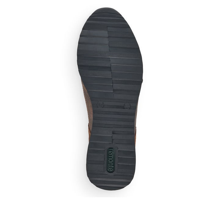 Remonte Artikelnummer R2529-25 remonte Damen Slipper nougatbraun-gold Limitierter Zeitrabatt