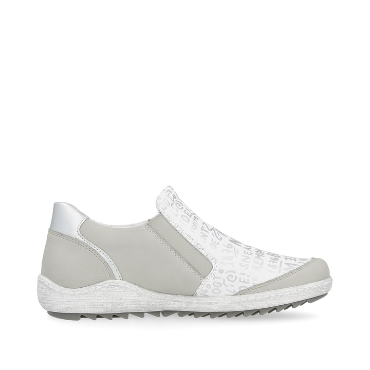 Remonte Artikelnummer R1428-80 remonte Damen Slipper silberweiß-asphaltgrau Rabatt