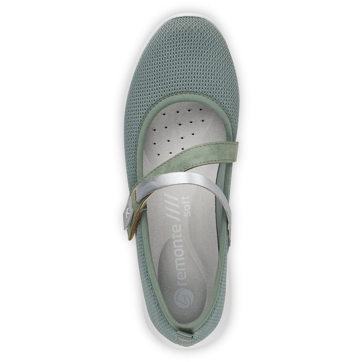 Remonte Artikelnummer R7104-52 remonte Damen Ballerinas grüngrau Begrenztes Angebot
