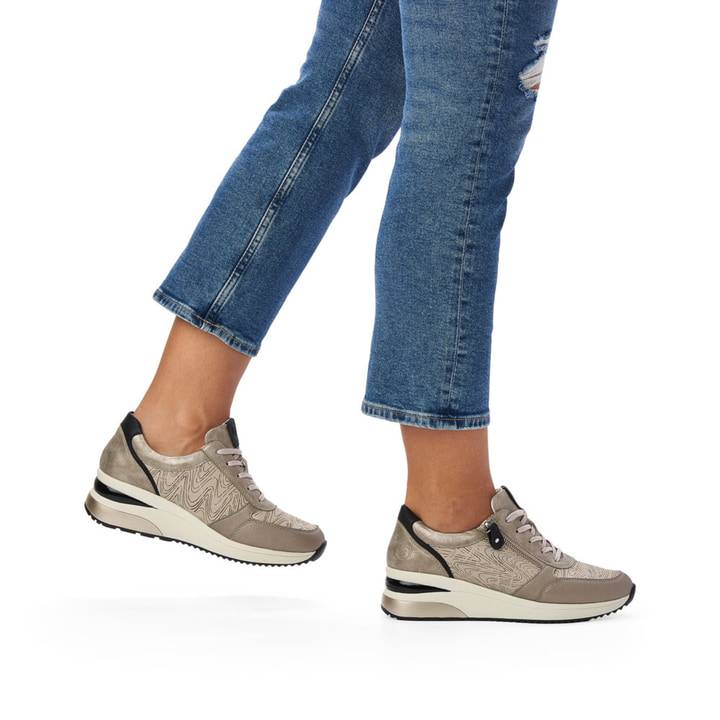 Remonte Artikelnummer D2400-60 remonte Damen Sneaker hellbeige-metallic Bis zu 50% Rabatt