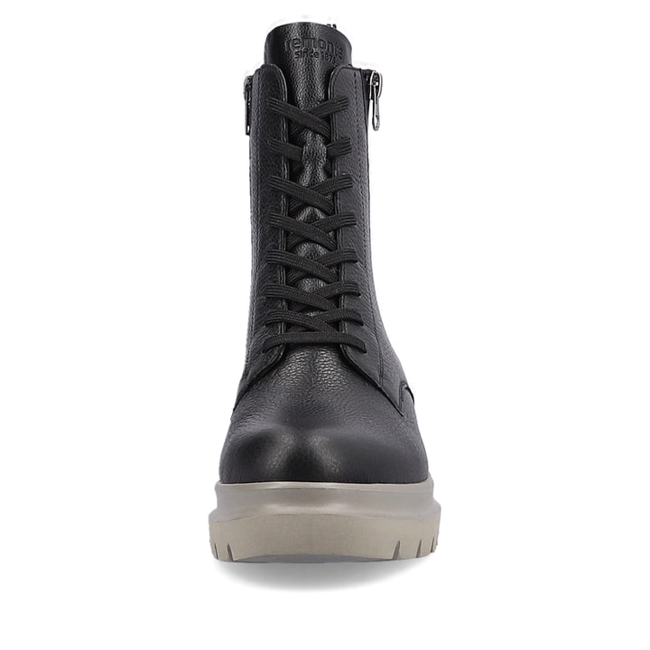 Remonte Artikelnummer D8975-03 remonte Damen Schnürstiefel asphaltschwarz Auslauf