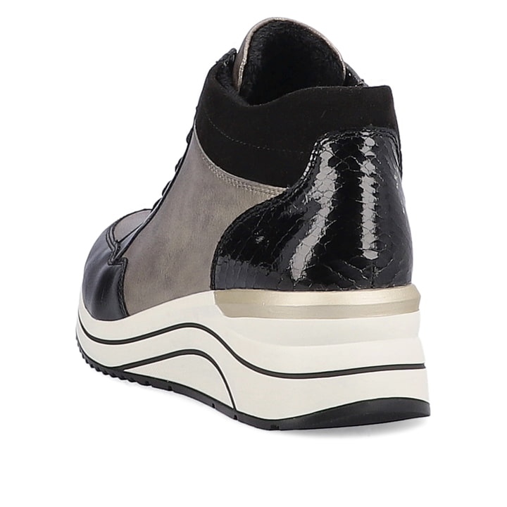 Remonte Artikelnummer D0T70-01 remonte Damen Sneaker mattschwarz-mondgrau Limitierter Zeitrabatt